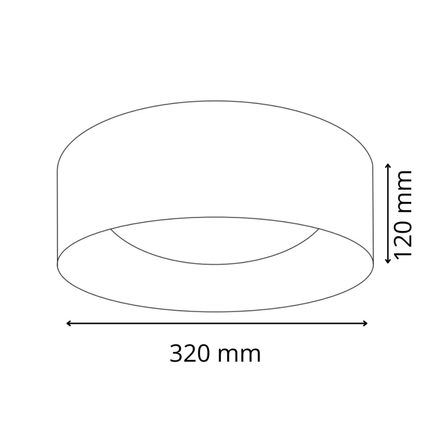Plafón LED TULUZA LED/18W/230V diá. 32 cm blanco