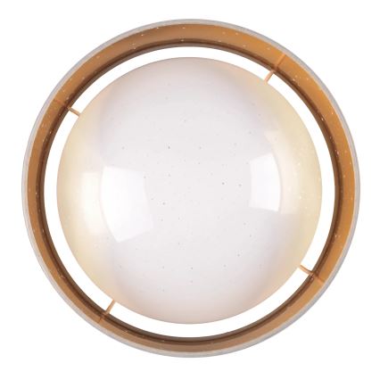 Plafón LED TULUZA LED/18W/230V diá. 32 cm marrón