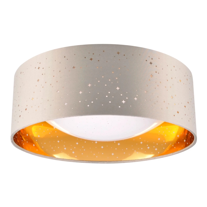 Plafón LED TULUZA LED/18W/230V diá. 32 cm marrón