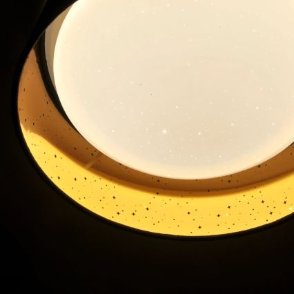 Plafón LED TULUZA LED/18W/230V diá. 32 cm marrón