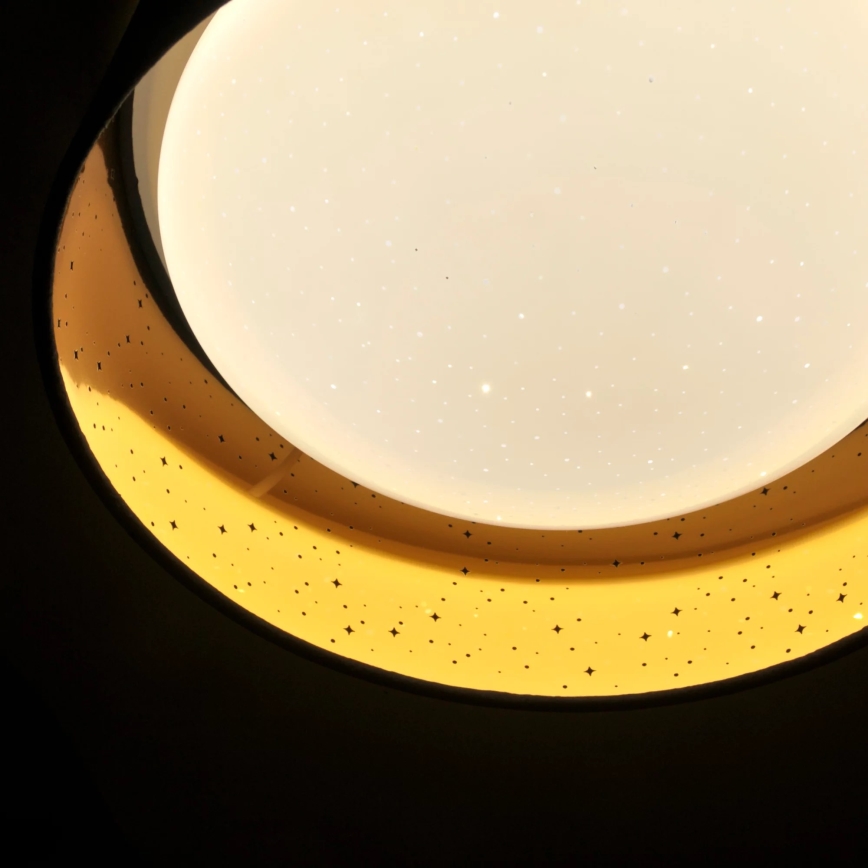 Plafón LED TULUZA LED/18W/230V diá. 32 cm marrón
