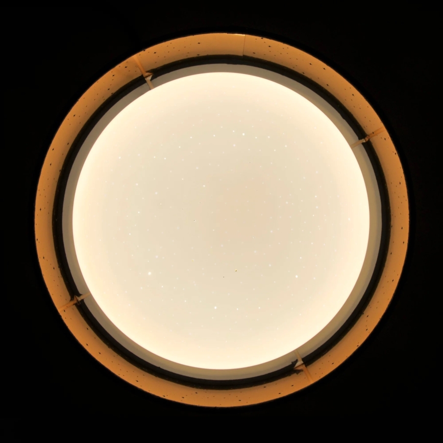 Plafón LED TULUZA LED/18W/230V diá. 32 cm marrón