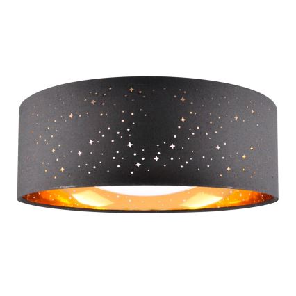 Plafón LED TULUZA LED/18W/230V diá. 32 cm negro