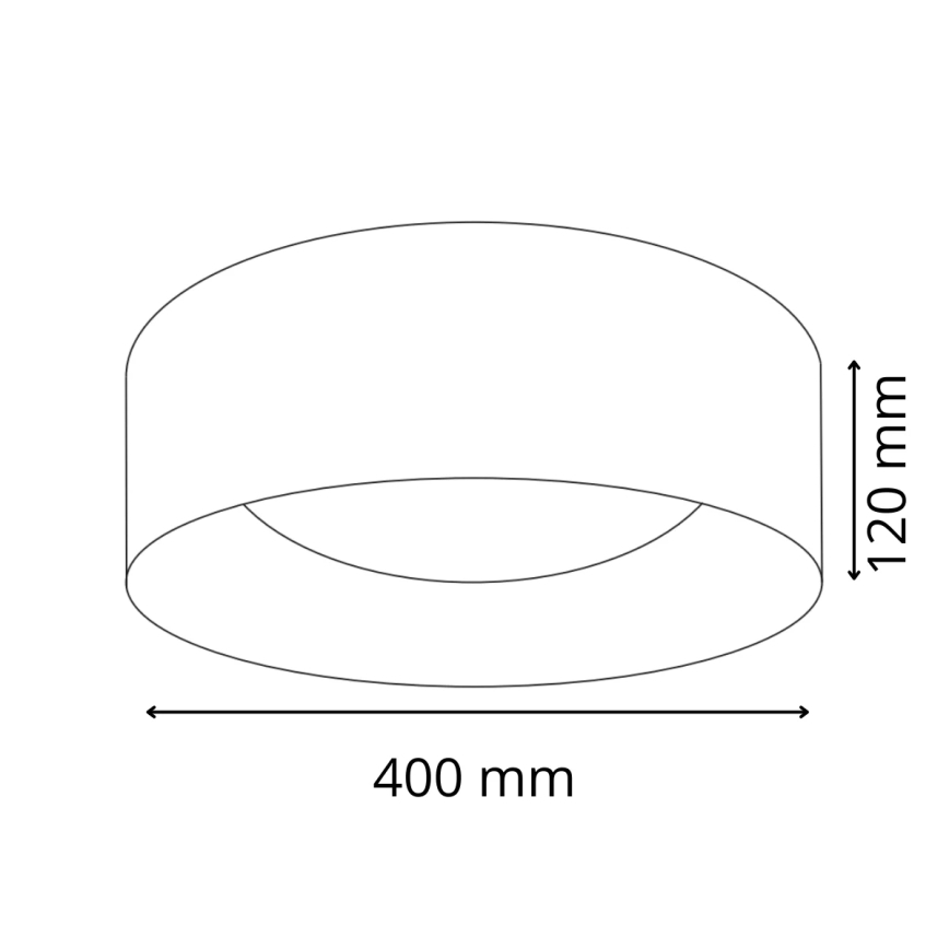Plafón LED TULUZA LED/24W/230V diá. 40 cm blanco