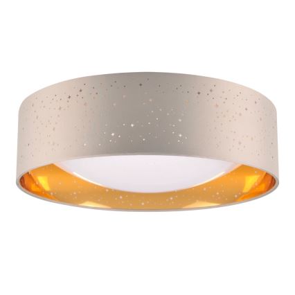 Plafón LED TULUZA LED/24W/230V diá. 40 cm marrón