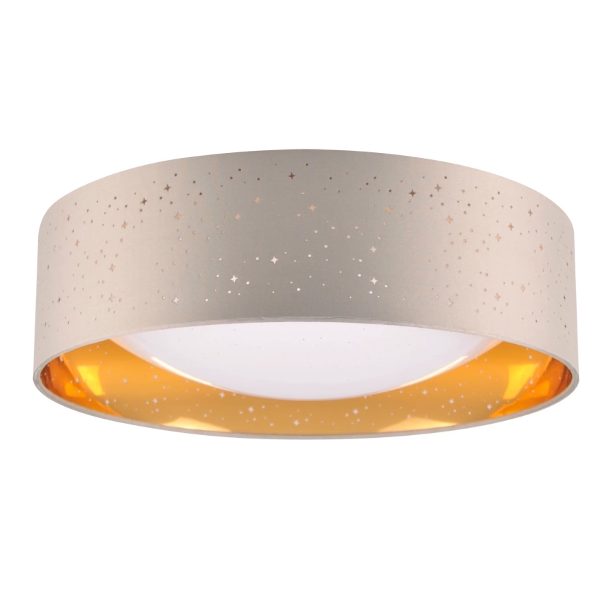 Plafón LED TULUZA LED/24W/230V diá. 40 cm marrón