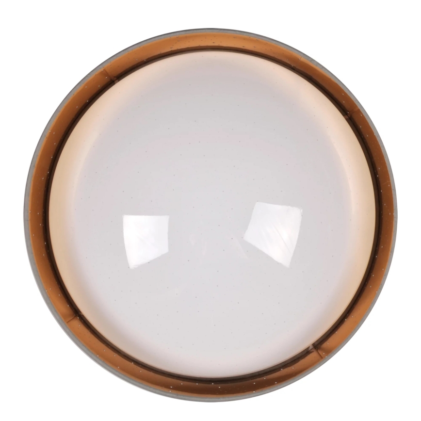 Plafón LED TULUZA LED/24W/230V diá. 40 cm marrón