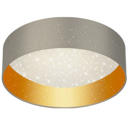 Plafón LED TULUZA LED/24W/230V diá. 40 cm marrón