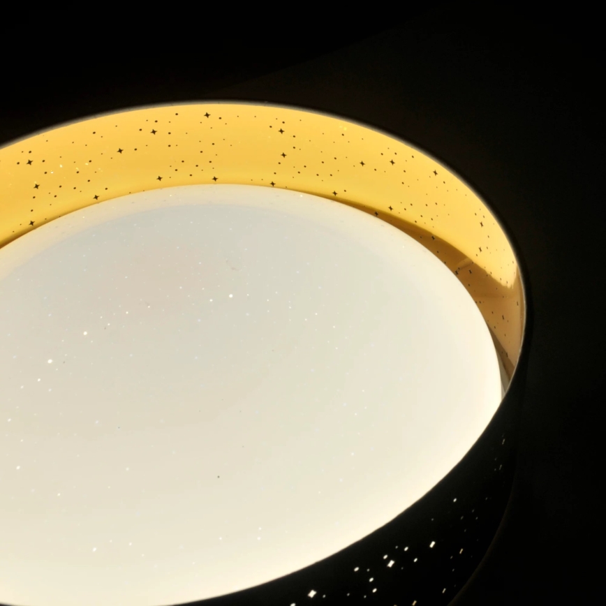 Plafón LED TULUZA LED/24W/230V diá. 40 cm marrón