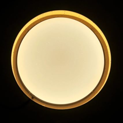 Plafón LED TULUZA LED/24W/230V diá. 40 cm marrón