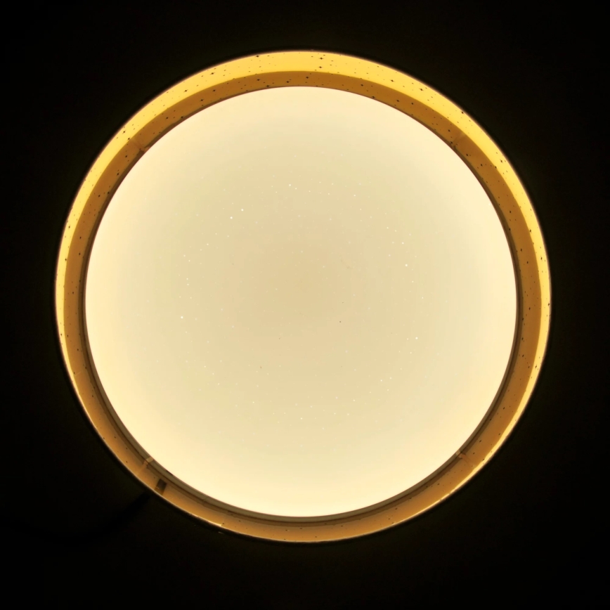 Plafón LED TULUZA LED/24W/230V diá. 40 cm marrón