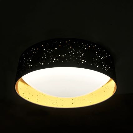 Plafón LED TULUZA LED/24W/230V diá. 40 cm negro