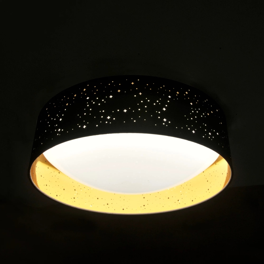 Plafón LED TULUZA LED/24W/230V diá. 40 cm negro