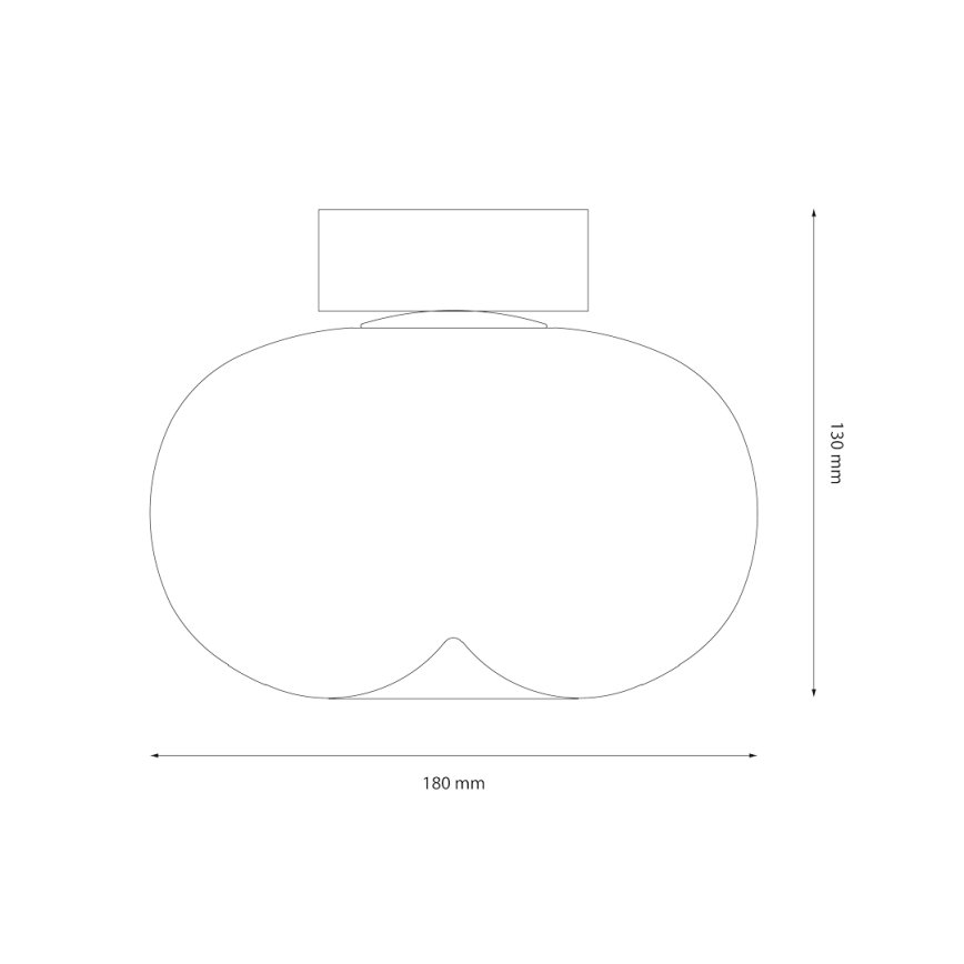 Plafón LED VASO LED/4W/230V diá. 18 cm blanco