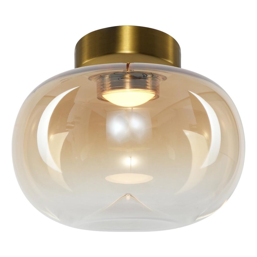 Plafón LED VASO LED/4W/230V diá. 18 cm dorado/ahumado