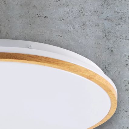 Plafón LED WOODY LED/24W/230V diá. 38 cm