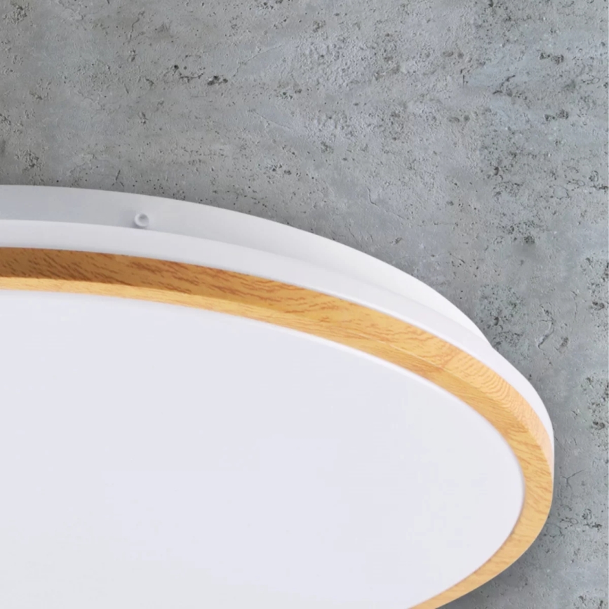 Plafón LED WOODY LED/24W/230V diá. 38 cm