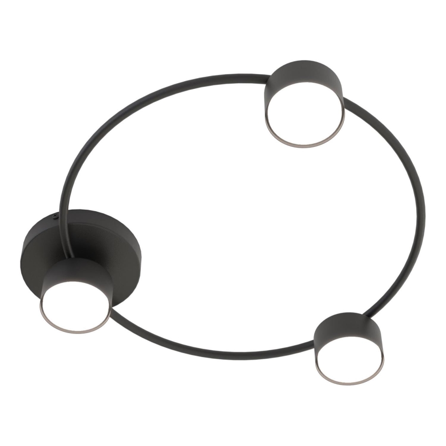 Plafón LUCIO 3xGX53/12W/230V negro