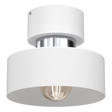 Plafón MARTI 1xE27/15W/230V blanco/cromo brillante