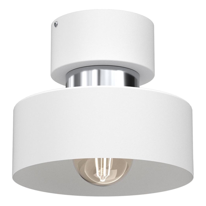 Plafón MARTI 1xE27/15W/230V blanco/cromo brillante