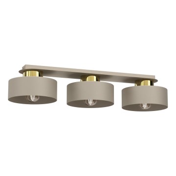 Plafón MARTI 3xE27/15W/230V beige/dorado