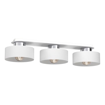 Plafón MARTI 3xE27/15W/230V blanco/cromo brillante