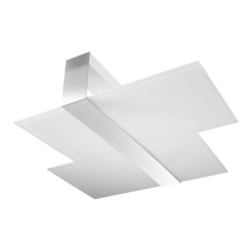 Plafón MASSIMO 2xE27/60W/230V blanco/cromo brillante