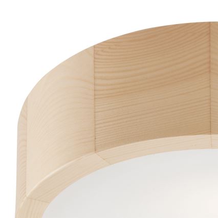 Plafón NATURAL 1xE27/60W/230V ø 27 cm pino