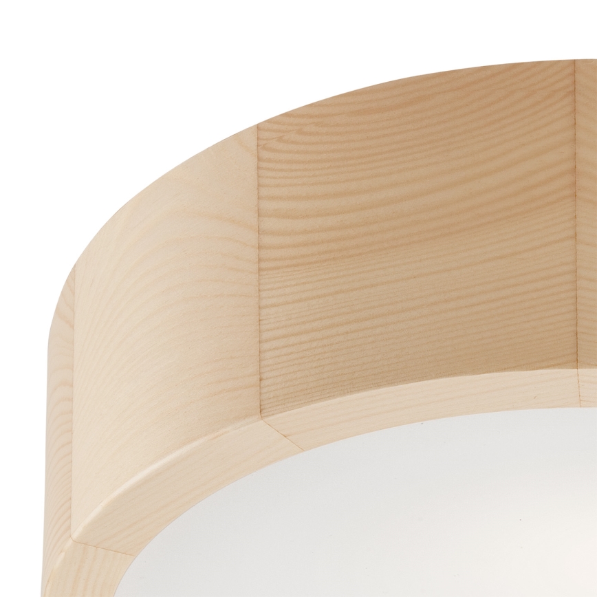 Plafón NATURAL 1xE27/60W/230V ø 27 cm pino