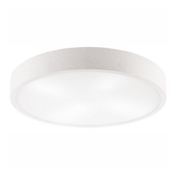 Plafón NATURAL 4xE27/60W/230V ø 57,5 cm blanco/pino