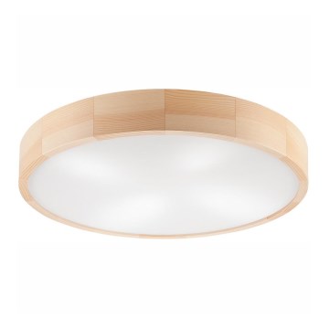Plafón NATURAL 4xE27/60W/230V ø 57,5 cm pino
