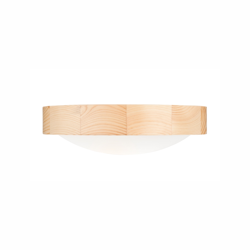 Plafón NATURAL SLIM 1xE27/60W/230V ø 27 cm pino