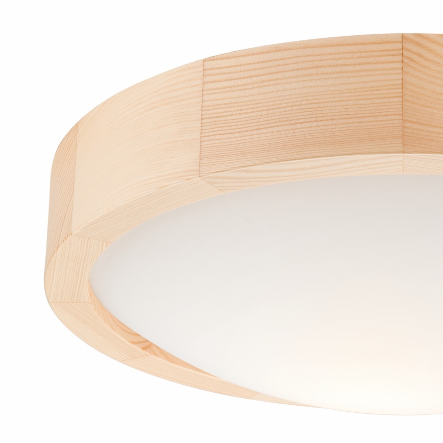 Plafón NATURAL SLIM 1xE27/60W/230V ø 27 cm pino