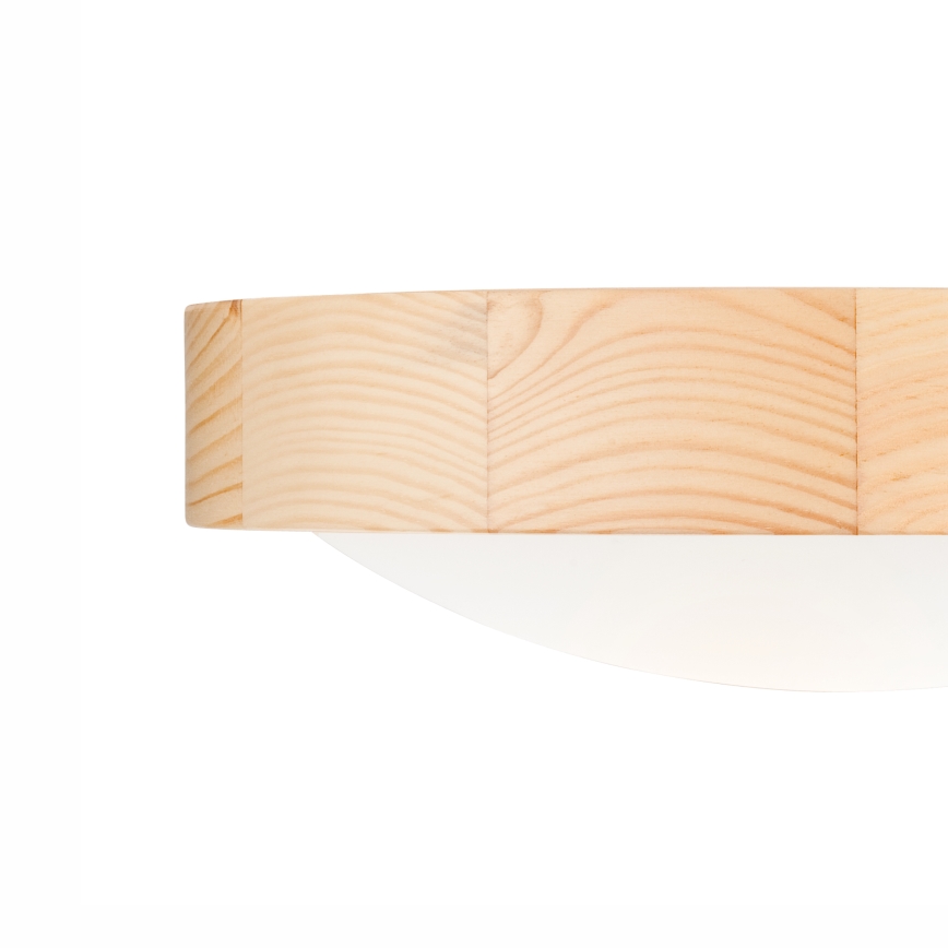 Plafón NATURAL SLIM 1xE27/60W/230V ø 27 cm pino