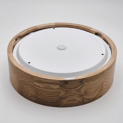 Plafón de baño OAK 2xE27/15W/230V IP54 roble ø 27 cm