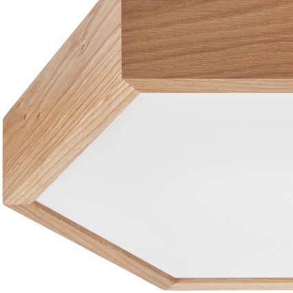 Plafón OAK HEX 2xE27/60W/230V diámetro 43 cm roble