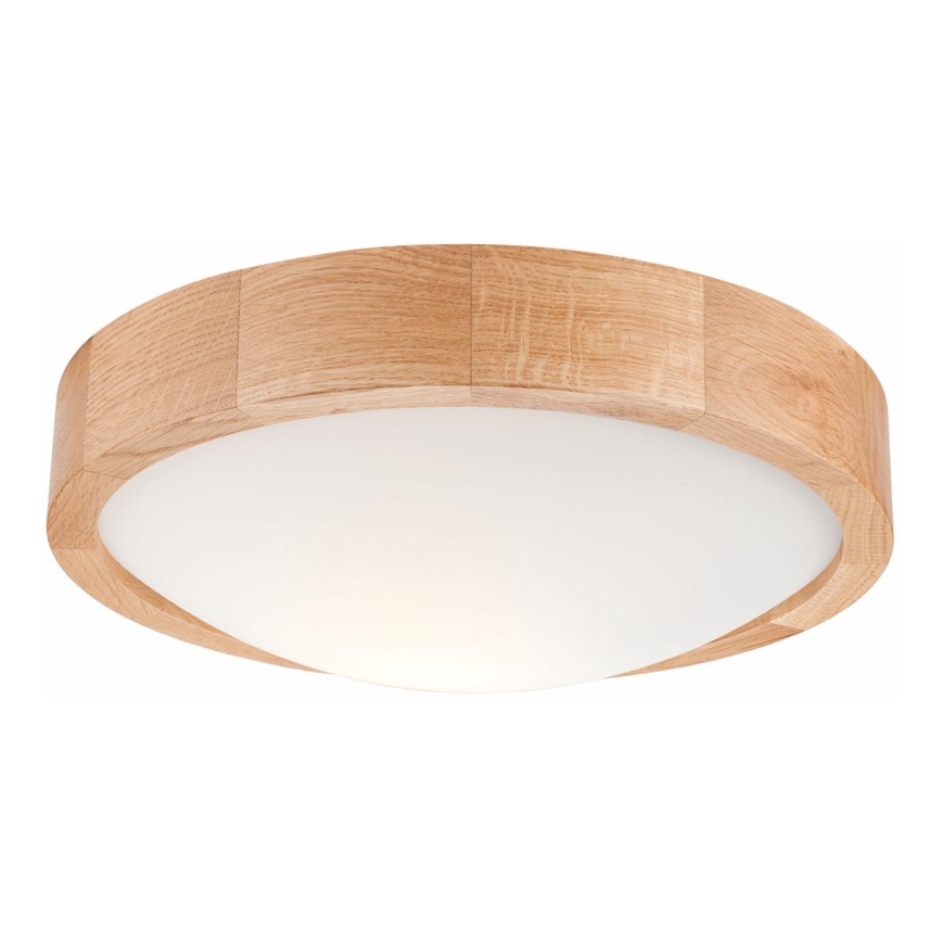 Plafón OAK SLIM 1xE27/60W/230V roble ø 27 cm