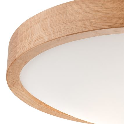 Plafón OAK SLIM 2xE27/60W/230V roble ø 37 cm