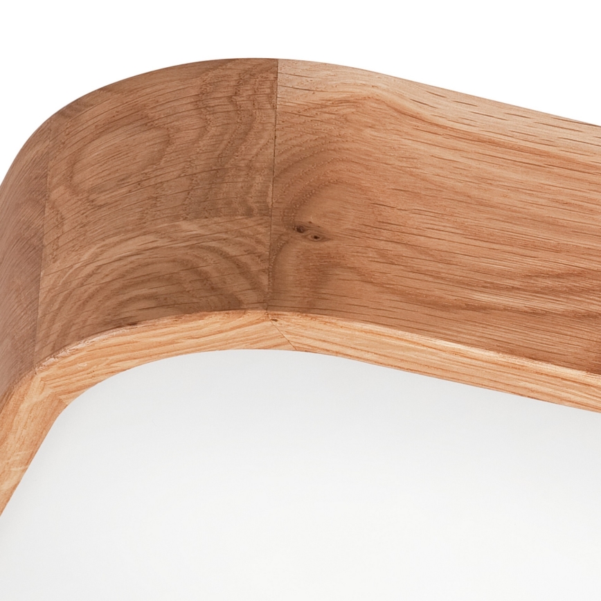 Plafón OAK SQUARE 4xE27/15W/230V 45x45 cm roble