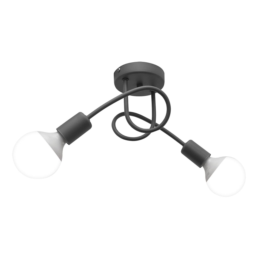 Plafón OXFORD 2xE27/15W/230V gris