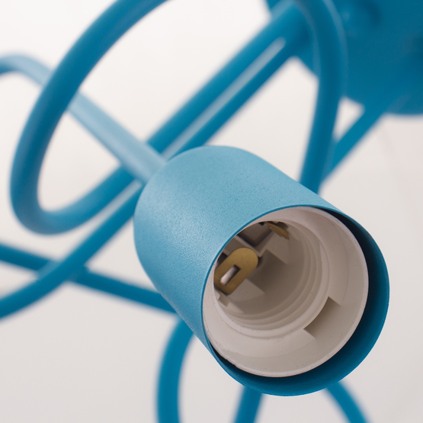 Plafón OXFORD 3xE27/15W/230V azul