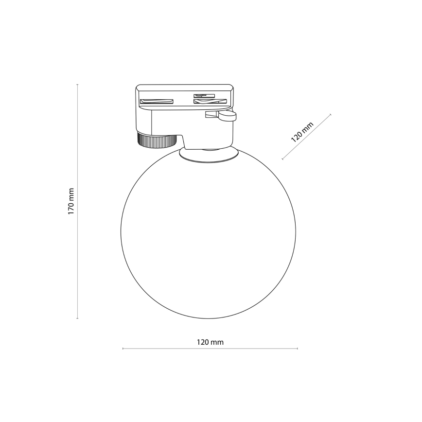 Plafón para sistema de raíles monofásico TRACER 1xG9/8W/230V blanco