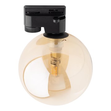 Plafón para sistema de rieles TRACER 1xG9/8W/230V negro/beige ahumado