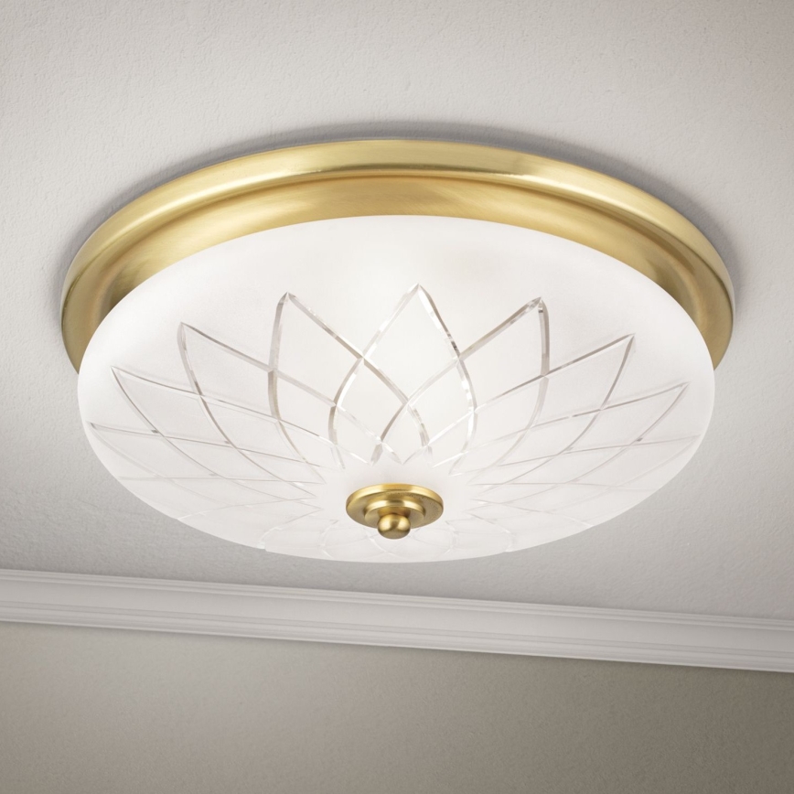 Plafón PORTO 2xE27/40W/230V diá. 37 cm dorado