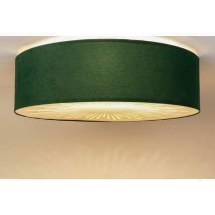 Plafón RAYS 2xE27/60W/230V d. 40cm verde