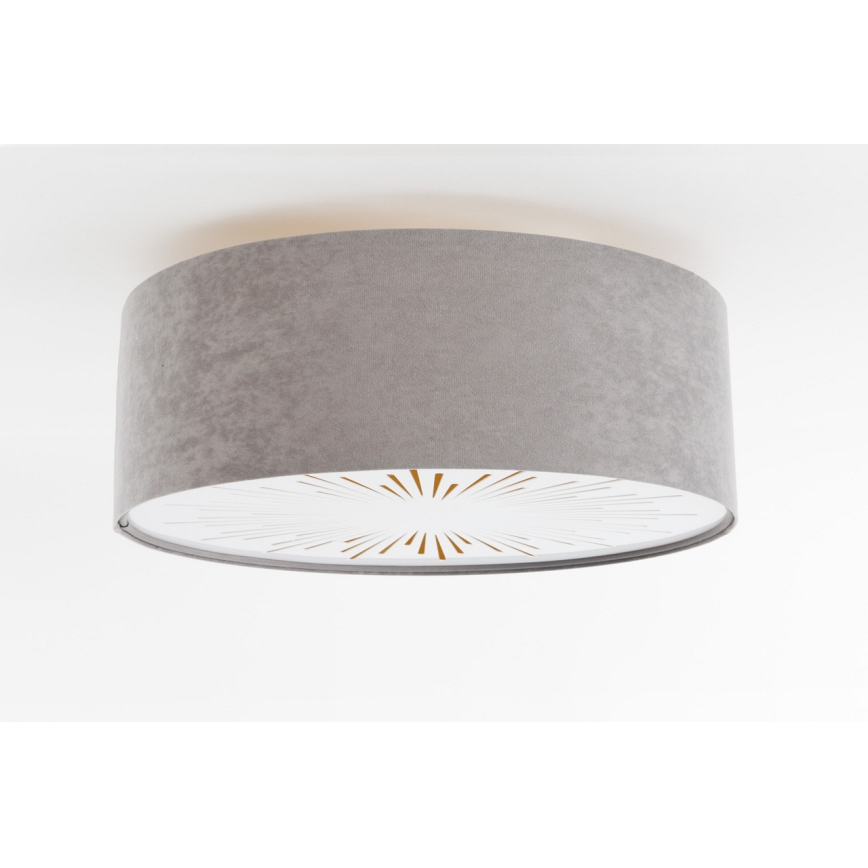 Plafón RAYS 2xE27/60W/230V d. 60 cm gris