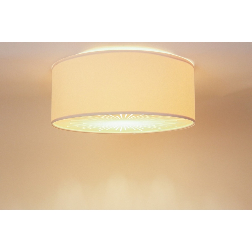 Plafón RAYS 2xE27/60W/230V d. 60cm beige