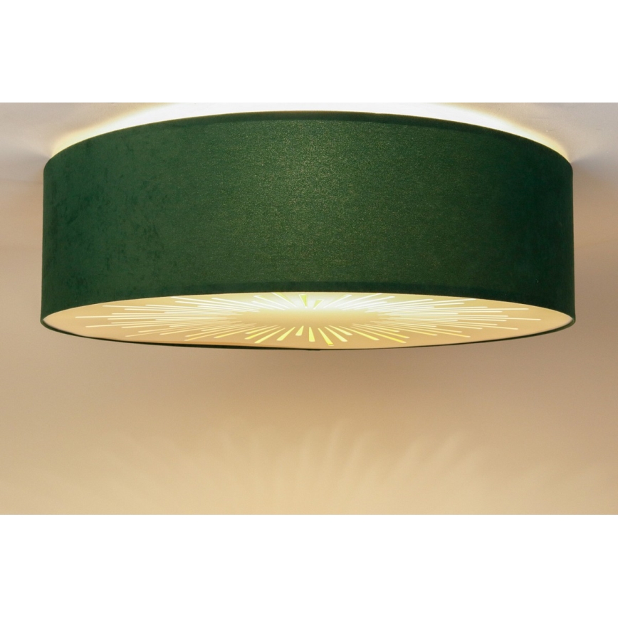 Plafón RAYS 2xE27/60W/230V d. 60cm verde