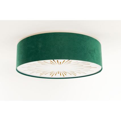 Plafón RAYS 2xE27/60W/230V d. 60cm verde