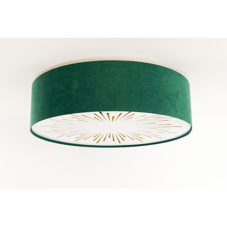 Plafón RAYS 2xE27/60W/230V d. 60cm verde